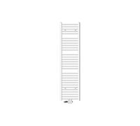 ECD Germany Radiateur de salle de bain 400 x 1800 mm sèche-serviettes blanc droit avec raccordement central avec kit de montage + thermostat universel Blanc G