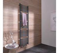 Radiateur de salle de bain HSK Line Aero largeur : 50cm, hauteur : 120 cm, 8045120173, Couleur: Noir graphite