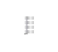 Radiateur de Salle de Bain Iron EM 500x1000 mm, Chrome Raccord Central au Bas,
