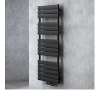 Radiateur de salle de bain SOGOOD 140x50cm noir-gris à eau chaude