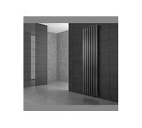 Radiateur de salle de bain Stella 480x1400 mm anthracite avec garniture de raccordement universelle