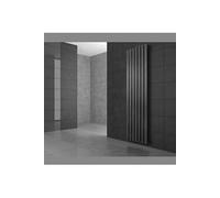 Radiateur de salle de bains Stella 480x1400 mm anthracite avec sol Garniture de raccordement