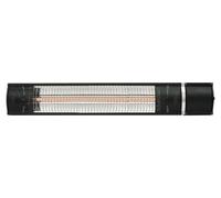 Radiateur de terrasse infrarouge électrique, à fixer au mur - 220V AC - Télécommande - Pour terrasses et espaces de restauration de 10 à 26 m² - Prise européenne - Noir