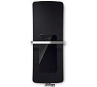 Radiateur design Zehnder Folio ZFH40705DG00000 FZHB-150-052/D, 1476 x 535 mm, noir mat/noir brillant