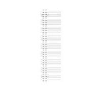 Zehnder Yucca Asym Design- Radiateurs salle de bain ZY300338A600000 YA-130-040, 1304 x 378 mm, volcanique, monocouche