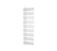 Zehnder Yucca Asym Design- Radiateurs salle de bain ZY400338B100000 YAD-130-040, 1304 x 378 mm, blanc, RAL 9016, double couche