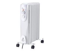 Radiateur d'huile, 9 éléments, 2000W. Blanc
