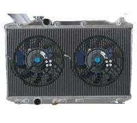 Radiateur, dimensions du noyau 375 mm x 678 mm x 40 mm, dimensions totales 700 mm x 490 mm x 111 mm, entrée/sortie 32 mm, matériau aluminium, compatibilité voiture compacte haute performance Type R FN