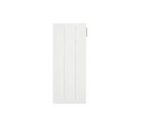 Radiateur double coeur de chauffe vertical céramique + film à inertie sèche Yox blanc 1 500W