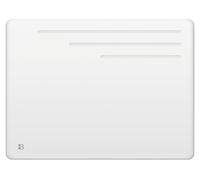 Radiateur électrique 1000 W, en fonte, à inertie sèche, de couleur blanche, horizontal