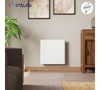 Radiateur électrique 1250W inertie fonte CHAMANE Nativ Horizontal connecté Blanc - INTUIS M198114