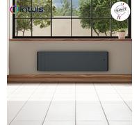 Radiateur électrique 1500W inertie fonte CHAMANE Nativ Plinthe connecté Gris Anthracite - INTUIS M198425