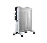 Radiateur électrique 2000 W design blanc avec roues et thermostat MR2000W Purline