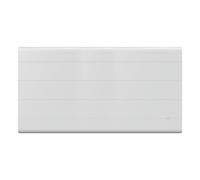 Radiateur électrique à double coeur de chauffe en céramique mural Noirot 2000W blanc