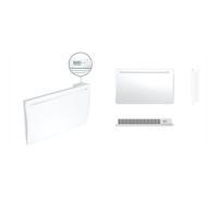 Radiateur électrique à inertie en céramique blanc à montage mural Batilec Oxia 1 500W 45cm x 75cm