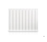 Radiateur électrique à inertie fluide 1500 W HJM Alanis horizontal blanc
