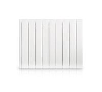 Radiateur électrique à inertie fluide 1500 W HJM Alanis horizontal blanc