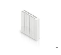 HJM Radiateur électrique à inertie fluide 2000 W HJM Alanis horizontal blanc Blanc G