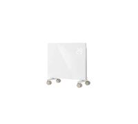 Radiateur électrique AICA 1000W - Blanc - Connecté WiFi, écran tactile, minuterie 24h, 2 en 1 mobile ou mural, verre trempé ultra-plat 70mm