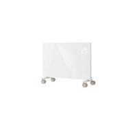 Radiateur électrique AICA 1500W - Blanc - Connecté WiFi, écran tactile, minuterie 24h, 2 en 1 mobile ou mural, verre trempé ultra-plat 70mm