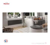 Radiateur électrique Aluminium THERMOR OVATION 3 Gris Ardoise 750W Plinthe 450204