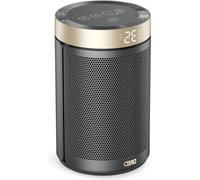 Radiateur électrique avec minuterie et mode ventilateur - 1500 W, vitre en céramique - Chauffage rapide - 316 Or