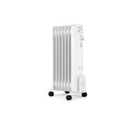 Radiateur électrique bain d huile 1500W 3 puissances 7 éléments Mobile Blanc