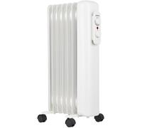 Radiateur électrique bain d'huile - 1500 W - OCEANIC - OCEABH1500W3 - Mobile - Blanc