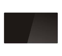 Kalia Radiateur électrique inertie sèche GLASS 1500 W noir – céramique, verre, écran LCD
