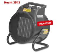 Radiateur électrique céramique Hecht 3543 - 3000W - Surface de chauffe 30 m² - 2,8kg