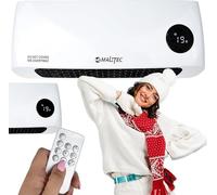 Radiateur électrique céramique mural avec télécommande PT3800Wt | Chauffage rapide | Fonction antigel | Appareil de chauffage | Adapté pour une utilisation domestique, notamment dans les salles de bai