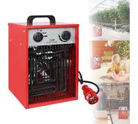 Radiateur électrique de 5 kW ? Chauffage électrique économe en énergie avec 3 niveaux de chauffage. Appareil de chauffage industriel professionnel avec protection contre les surcharges, adapté à une u