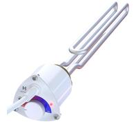 Radiateur électrique de plongée, 3000 W, 230 V, raccordement 5/4 pouces, avec thermostat, couleur blanche