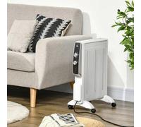 Radiateur électrique en mica - 1000 W - 220 V - 50 Hz - 47 x 26,5 x 61,5 cm - Wit - Radiateur à convection