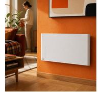 Radiateur électrique fixe à inertie sèche céramique - BESTHERM - ALBA 2000W - horizontal blanc