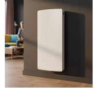 Radiateur électrique fixe à inertie sèche céramique - BESTHERM - ARIA 2000W - vertical blanc