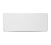 Radiateur électrique fixe à inertie sèche céramique - BESTHERM - OVEO 2000W - Thermostat interchangeable - horizontal blanc - NF