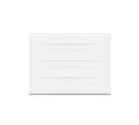 Oceanic Radiateur électrique fixe à inertie sèche Double cœur de chauffe 1000 W Blanc mat NF