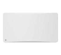 Radiateur électrique fixe à inertie sèche double cœur de chauffe ALMEA 1500W thermostat modulaire horizontal blanc NF Blanc G