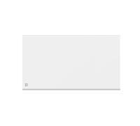 Radiateur électrique fixe à inertie sèche - Double cœur de chauffe - BESTHERM - NEMESIS 1500W - horizontal blanc - NF