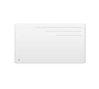 Radiateur électrique fixe à inertie sèche fonte - BESTHERM - MOTU 1500W - horizontal blanc - NF