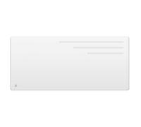 Radiateur électrique fixe à inertie sèche fonte - BESTHERM - MOTU 2000W - horizontal blanc - NF