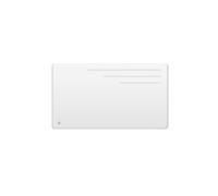 Radiateur électrique fixe à inertie sèche fonte - BESTHERM - MOTU 1500W - horizontal blanc - NF