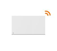 Radiateur électrique fixe connecté WiFi à inertie sèche céramique - BESTHERM - NESSA CONNECT 1500W - horizontal blanc - NF
