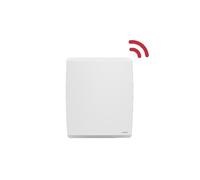 Radiateur électrique fixe inertie sèche - Double cœur de chauffe - THOMSON - MOLY 1000W - Connecté WiFi - horizontal blanc - NF
