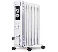 Radiateur électrique mobile - Pro Breeze - 2500W - 11 éléments - Programmable - Blanc