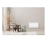 Oceanic Radiateur électrique fixe Ru esign galbé 1500 W inertie sèche céramique Blanc NF