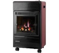 Radiateur Electrique Orbegozo HBF 95 3500W 220V 44dB Alimenté au Gaz Manuel Métal Rouge Black, Bordeaux G