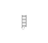 radiateur électrique pour salle de bain 600w - 300 x 800 mm - chrome - droit avec raccordement latéral