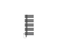 LuxeBath Radiateur Électrique pour Salle de Bain Iron EM, 500x1200mm Anthracite + Résistance 900W, Thermostat Affichage Numérique, Porte-Serviettes Mural à Cartouche Chauffante, Radiateur à Panneaux